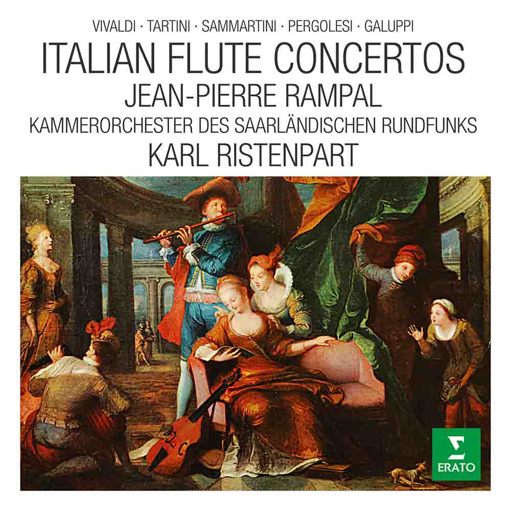 Italian Flute Concertos : Vivaldi, Tartini, Sammartini, Pergolesi & Galuppi