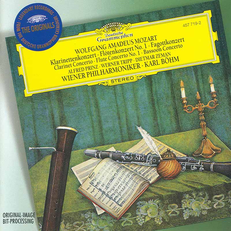 Mozart : Konzerte fur Klarinette, Flore und Fagott
