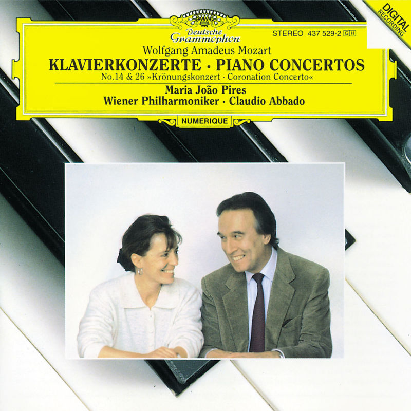 Mozart : Piano Concertos Nos.14 & 26 Coronation Maria João Pires/Wiener Philharmoniker/Claudio Abbado
